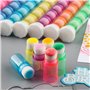 OTCRAFT Lot de 24 pinceaux à poils souples avec boîte de rangement - Mini pinceaux empilables - 1,9 cm - Pour la fabrication de 