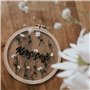 SZCXDKJ Lot de 8 mini cercles en bambou de 15,2 cm pour broderie au point de croix, loisirs créatifs, couture pratique