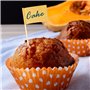 200 Pcs Drapeaux de Cure-Dents Vierges Drapeau en Papier Kraft Cure-Dent de Cocktail Cupcake Picks de Fruits pour Cupcake Topper