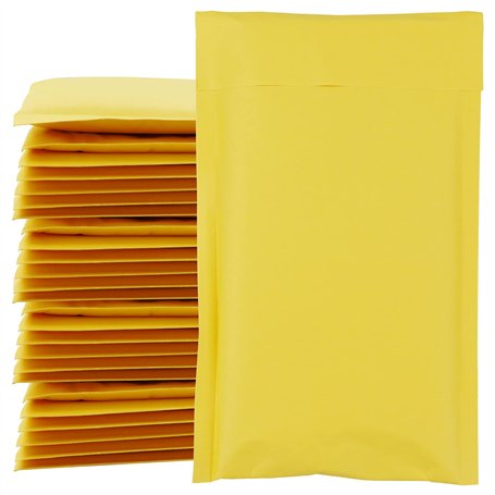 Lot de 25 enveloppes à bulles rembourrées en papier kraft 15 x 25 cm