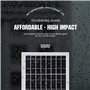 ECO-WORTHY 10watts 12 Volts Ponocristallin Panneau Solaire