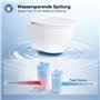 Teal Home WC suspendu en céramique avec abattant avec système d'abaissement automatique – Cuvette avec chasse d'eau Superspin mo