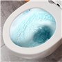 Teal Home WC suspendu en céramique avec abattant avec système d'abaissement automatique – Cuvette avec chasse d'eau Superspin mo