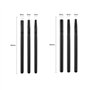 OTCRAFT Lot de 15 mini pinceaux de mélange pour peinture à l'encre - 3 types de têtes lisses - Pour le bricolage, le scrapbookin