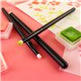 OTCRAFT Lot de 15 mini pinceaux de mélange pour peinture à l'encre - 3 types de têtes lisses - Pour le bricolage, le scrapbookin