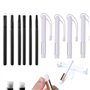 OTCRAFT Lot de 10 mini pinceaux de mélange pour peinture à l'encre - 3 types de têtes - Pour le bricolage