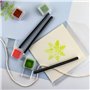 OTCRAFT Lot de 10 mini pinceaux de mélange pour peinture à l'encre - 3 types de têtes - Pour le bricolage, le scrapbooking, la f