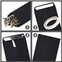Lot de 100 petits sacs en papier kraft noir pour cadeaux d'invités, mariage, bonbons, pièces de monnaie - 10 x 6 cm