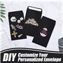 Lot de 100 petits sacs en papier kraft noir pour cadeaux d'invités, mariage, bonbons, pièces de monnaie - 10 x 6 cm
