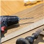 Lot de 5 forets hélicoïdaux extra longs de 2 à 5 mm - Foret hélicoïdal à bois long - 150 mm - Tige droite - Pour outils électriq