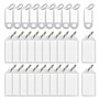 Lot de 30 porte-clés inscriptibles