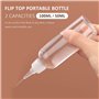 TIANNAIT Lot de 8 flacons souples en plastique de 30 ml/60 ml avec entonnoir de séparation et étiquettes vierges, bouteilles de 