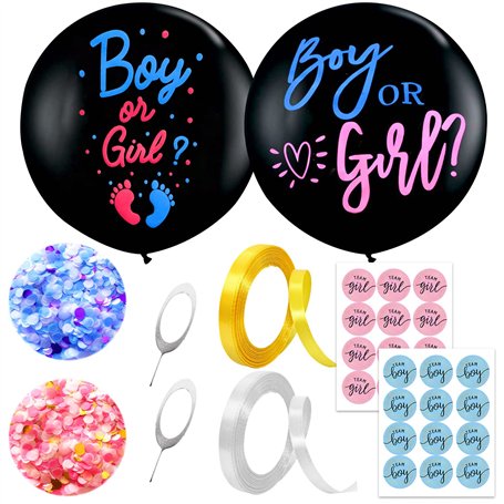 Lot de 2 ballons avec confettis