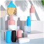 Lot de 8 Pochettes Anti-fuites en Silicone pour Bouteille de Voyage - Anti-poussière et Anti-Fuite pour cosmétiques et Produits 