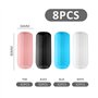 Lot de 8 Pochettes Anti-fuites en Silicone pour Bouteille de Voyage - Anti-poussière et Anti-Fuite pour cosmétiques et Produits 