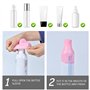 Lot de 8 Pochettes Anti-fuites en Silicone pour Bouteille de Voyage - Anti-poussière et Anti-Fuite pour cosmétiques et Produits 