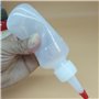 TIMJJG Lot de 3 flacons applicateurs en plastique pointus - Flacons transparents avec bouchon - Pour salon de coiffure - Accesso