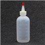 TIMJJG Lot de 3 flacons applicateurs en plastique pointus - Flacons transparents avec bouchon - Pour salon de coiffure - Accesso