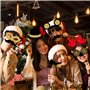 40Pcs Accessoires De Selfie De Bal, Accessoires De Photo De Fête d'anniversaire, Accessoires De Photo Noir Et Or pour Adultes En