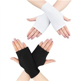 2 Ensembles De Gants Sans Doigts De Protection Solaire