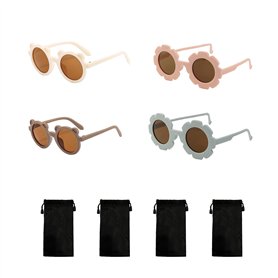 TAFACE 2 pièces de lunettes de soleil à fleurs pour enfants