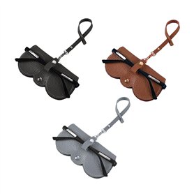 ATBUSS Lot de 3 Pochettes de Protection pour Lunettes - Étui Portable en Cuir Souple pour Lunettes de Soleil et de Myopie