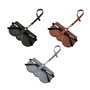 ATBUSS Lot de 3 Pochettes de Protection pour Lunettes - Étui Portable en Cuir Souple pour Lunettes de Soleil et de Myopie