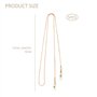 ATBUSS Lot de 5 chaînes de lunettes de soleil vintage à perles - Chaînes de lunettes antidérapantes - Accessoires pour lunettes 