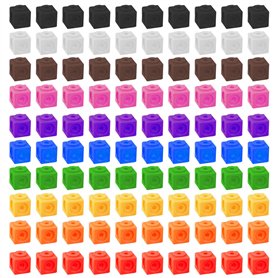 Lot de 100 cubes de connexion pour mathématiques