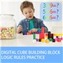 Lot de 100 cubes de connexion pour mathématiques, blocs de mathématiques, matériel éducatif, adaptés à un usage domestique et à 