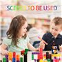 Lot de 100 cubes de connexion pour mathématiques, blocs de mathématiques, matériel éducatif, adaptés à un usage domestique et à 