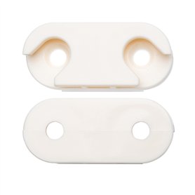 VDE Industries Lot de 2 charnières de rechange modernes en ABS brut compatibles avec Ikea Hemnes pièce #110364