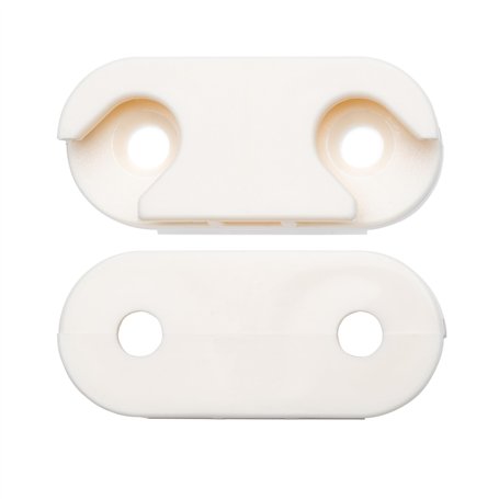 VDE Industries Lot de 2 charnières de rechange modernes en ABS brut compatibles avec Ikea Hemnes pièce #110364