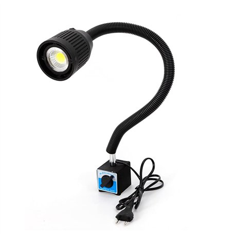 Lampe de machine CNC 220 V avec pied magnétique - Lampe de travail LED flexible et étanche - Bras lumineux pour tourner
