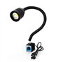 Lampe de machine CNC 220 V avec pied magnétique - Lampe de travail LED flexible et étanche - Bras lumineux pour tourner