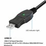 GELRHONR USB vers XLR Microphone Câble, câble de microphone Cable 3 broches XLR femelle vers USB pour chant karaoké/enregistreme
