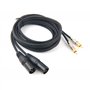 SiYear Câble de raccordement pour répartiteur en Y, avec mini-jack de 3,5 mm, câble d'interconnexion asymétrique TRS vers Dual X