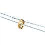 Bauqoo Collier Pendentif Bague Le Seigneur des Anneaux Gadget Unique Anneau de Puissance Couleur Or Idée Cadeau Magie Fantaisie 