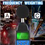 Sonomètre Decibelmetre, INFURIDER YF-882A Moniteur de Volume décibel, avec Maintien Maximal des Données+Rétroéclairage LCD+Mode 