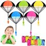 SFSSHUI Lot de 10 Jouets de Parachute Multi Couleur pour Enfants - Mini Jouet de Loisirs Jeté à La Main pour Garçons Et Filles