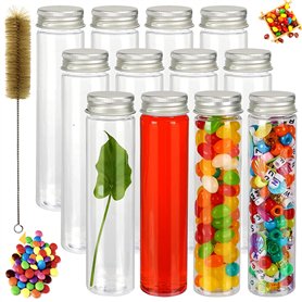 12 PCS Tubes à Essai en Plastique