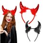 SFSSHUI Diable Oreilles Bandeau 2 Pièces Cheveux Oreilles Diable Accessoires