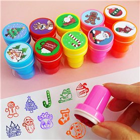 ZZRSYJ 10 Pièces Tampon Noël pour Enfants