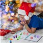 ZZRSYJ 10 Pièces Tampon Noël pour Enfants, Timbres Auto-Encreurs, Loisirs Créatifs et Décorations de Noël