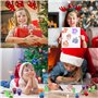 ZZRSYJ 10 Pièces Tampon Noël pour Enfants, Timbres Auto-Encreurs, Loisirs Créatifs et Décorations de Noël