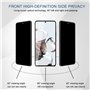 LanQii Verre Trempé Anti-Espion Compatible avec Xiaomi 12T 5G, [2+2 Pièces] Film Protection Ecran Confidentialité + Caméra Arriè