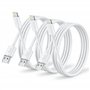 Câble iPhone 1M/Lot de 3 [Certifié MFi]