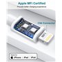 Câble iPhone 1M/Lot de 3 [Certifié MFi], Câble Chargeur iPhone Cable Lightning USB Cable iPhone Cordon iPhone Fil Chargeur iPhon