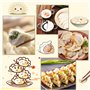 Moule à Boulette Acier Inoxydable,6 Pièces Ravioli Maker et Ravioli Cutter Moule à Dumplings Tarte Outil Moules a Chaussons, pou