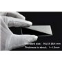 Lot de 50 lames de microscope et 100 protections en verre pour microscopes monoculaires